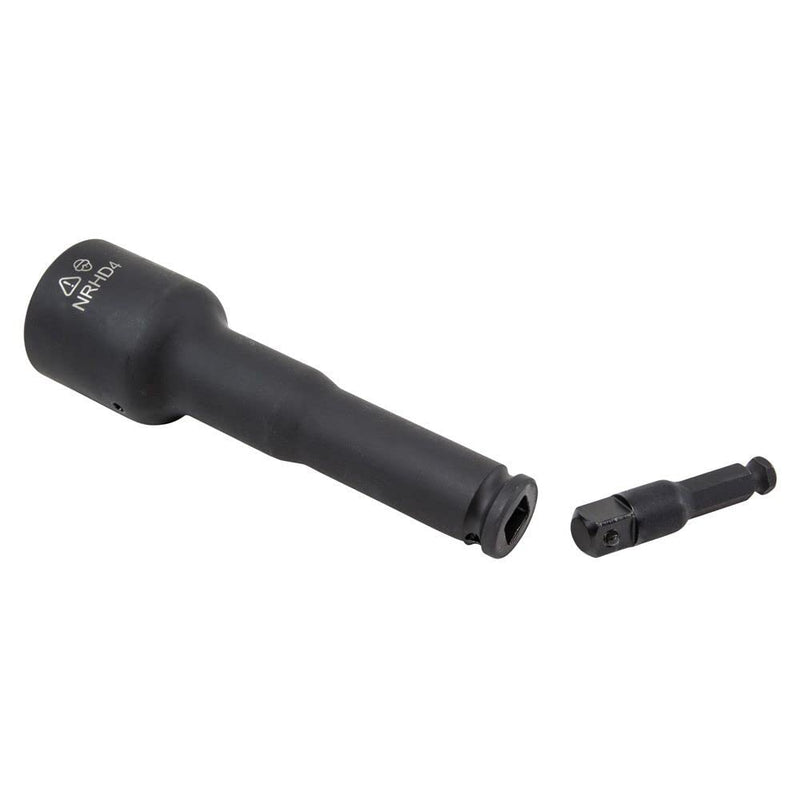 Klein Tools NRHDA4 Adapter for NRHD4, 12-Inch Male Square with Black Phosphate Finish for Corrosion Resistance Adapter for 4-in-1 Saure