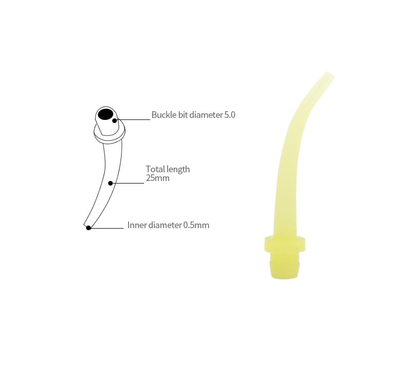 500 Dental Impression Tips Yellow 4.2 mm