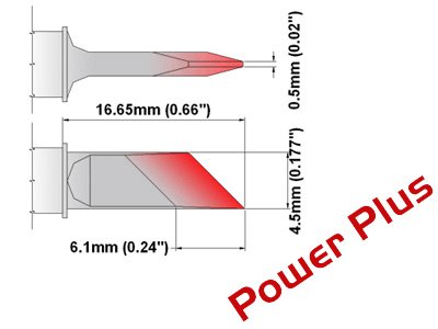 Thermaltronics M7DS526H Knife 4.50mm (0.177in), Increased Tin Area 6.1mm (0.24in), Power Plus