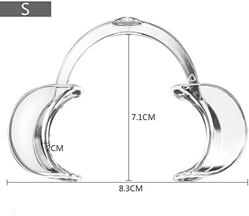 3Pcs Transparent Autoclavable Dental Teeth Whitening Lip and Cheek Retractor Dentist Mouth Opener Repeat Use Cheek Retractors Handpieces and Instruments