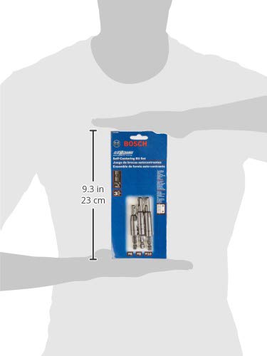 Bosch CC2430 Clic-Change 1/4 in. Self-Centering Drill Bit Assortment (3-Piece) 3pc Set