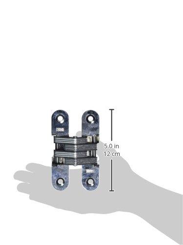 SOSS Invisible Hinge Model 216, 20 Minute Fire Rated, Zinc, Bright Chrome Exterior Finish, Model Number 216US26