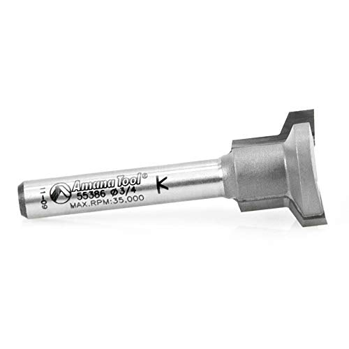 Amana Tool - (55386) Carbide Tipped Drawer Lock 3/4 Dia x 1/2 x 1/4" Shank