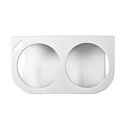 TrippNT 50017 White Acrylonitrile Butadiene Styrene Double Bottle Holder, Stores 2 Bottles of 500mL, 4.25" Diameter x 7.5" Width x 3.25" Height 7.5 x 3.25 4.25 inches