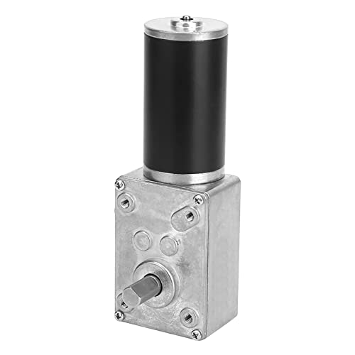POCREATION Speeds Reduction Motor, High Torsion Speed Reduce Electric Motor Reversible Gear Motor 8mm Shaft 12V Gear Motor Replacement Parts (12V,130RPM)