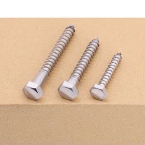 1/2 x 1-1/2" (8 pcs) Hex Lag Screws, 304 Stainless Steel 18/8, Hexagon Head Lag Bolts, Hex Head Wood Screws 1/2 x 1-1/2 8