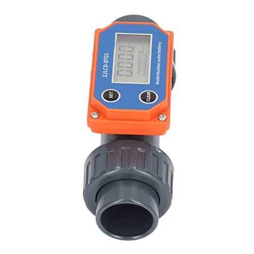 Digital Display Water Flowmeter UPVC for Farmland Irrigation and Fish Pond 10-150 L/min