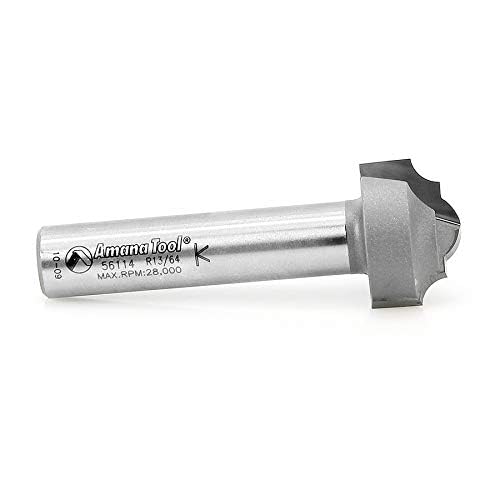 Amana Tool - 56114 Carbide Tipped Plunging Classical 13/64 Radius x 1" Dia x 11/16 x 1