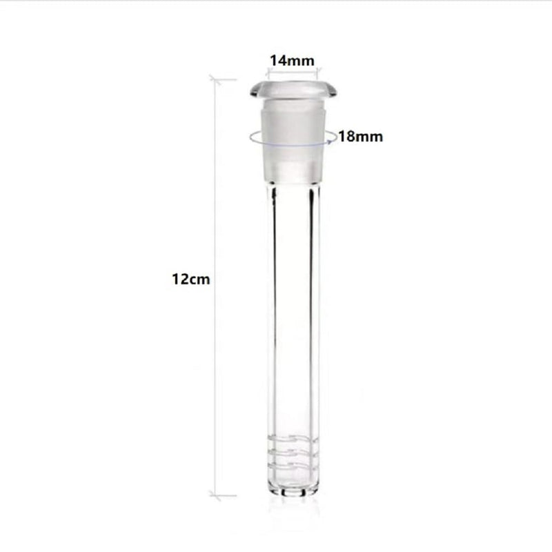 12 Pack Borosilicate Glass Tube Adapter – 120mm (4.7") Heat-Resistant Lab Glass Stem, Precision-Ground Joint, Includes 2 Brushes for Laboratory & STEM Education 12