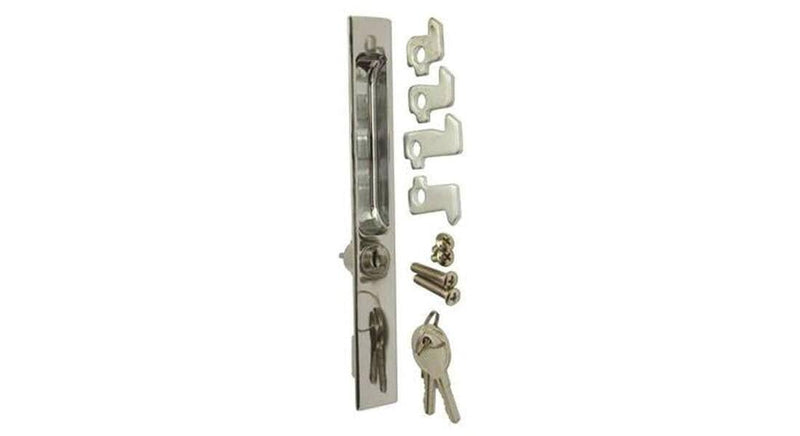 Chrome Sliding Glass Door Handle With Key