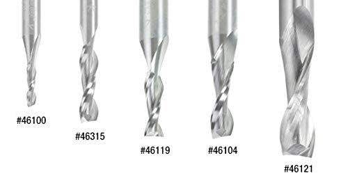 Amana Tool - 46333 Solid Carbide Spiral Plunge 1/8 Dia x 1/2 x 1/4" Shank Up-Cut