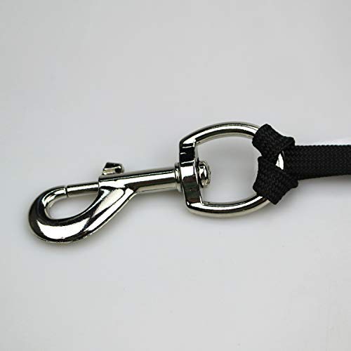 5pcs 3.5'' by 1/2-Inch Round Steel Swivel Eye Bolt Snap Hook - Use for Pet Leash Flag Pole Key Chain Clothlines Tarp Cover,Nickel Plated (3.5",5pcs)