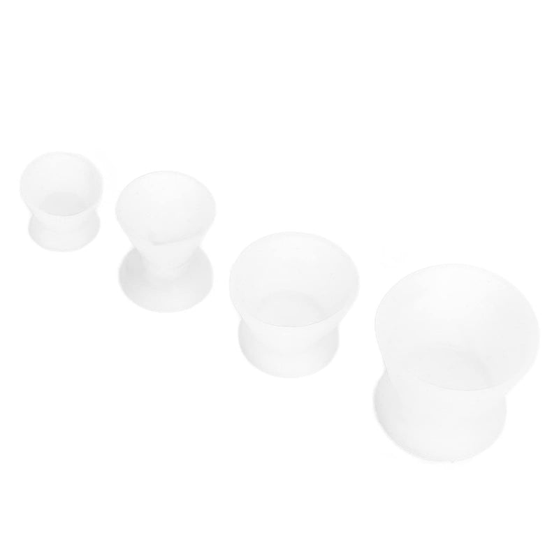 4Pcs Laboratory Mixing Cup Materials Mixing Bowl Set, Silicone Rubber Dental Materials Mixing For Instrument Organizers & Tubs Mixing Self-Curing Mixing Cup