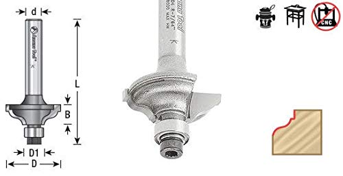 Amana Tool - MRI0304 Carbide Tipped Miniature Ogee Fillet 1/8 Radius x 7/8 Dia x 5/16 x 1