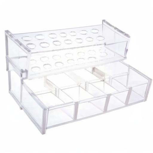 Dental Acrylic Organizer Case Resin Composite Dispenser Syringe Brush Stand Holder Dental Cement Organizer Large