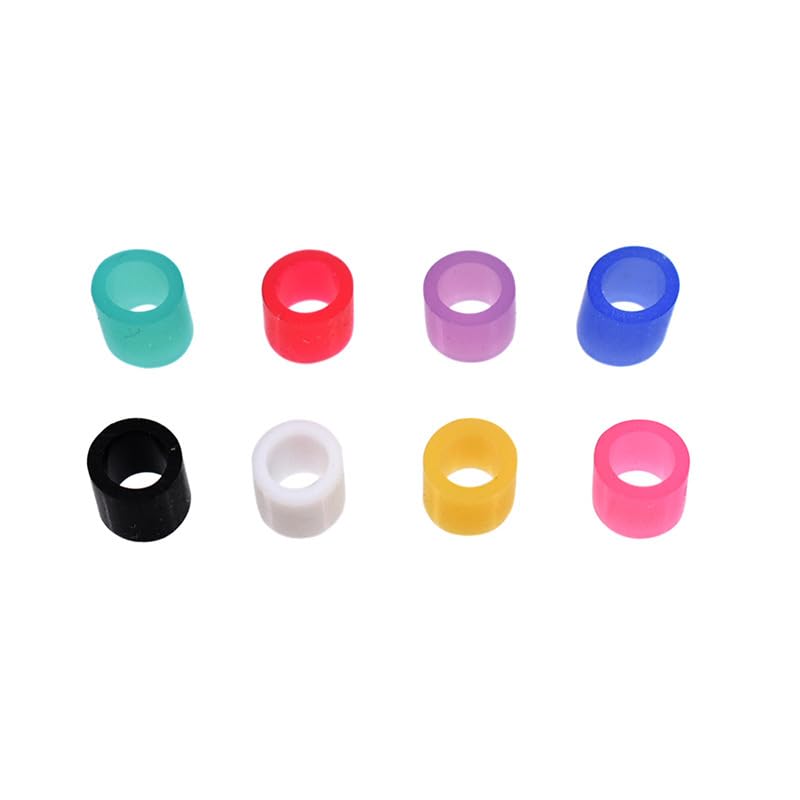 Dental Instrument Code Rings (500 Pack) – Medical Grade Silicone, 4x6x5mm – Autoclavable Silicone 135°C/275°F, Dental Color-Coding Bands for Dental & Medical Tools (Pink) Pink