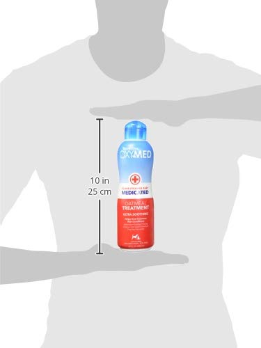 TropiClean OxyMed Medicated Anti Itch Solutions for Pets - Made in USA - Stops Itching Fast - Soothing Relief and Deep Clean for Flaking, Scaling, Seborrhea, Hot Spots, Allergies, Inflammation 20 Ounce Treatment - PawsPlanet Australia