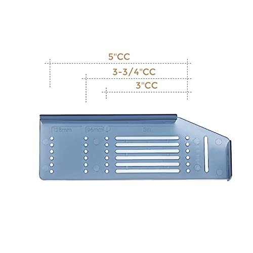 Ravinte Cabinet Door & Drawer Hardware Installation Template Kit Include Drill Bit Mounting Template for Cabinet Knob, Cabinet Pulls Align Sizes: 3'' / 3.75'' / 5'' - NewNest Australia