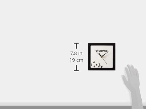 Enesco Whatever. Scrambled Numbers Always Late 7.5 x 7.5 Inch Square Hanging Wall Clock