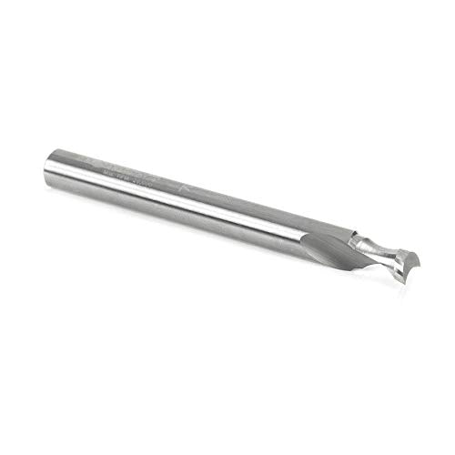 Amana Tool - 46466 Solid Carbide 'O' Flute Plastic Edge Rounding 1/4 Dia x 1/4 Radius x 3 1/4 Dx 1/4 R x 3