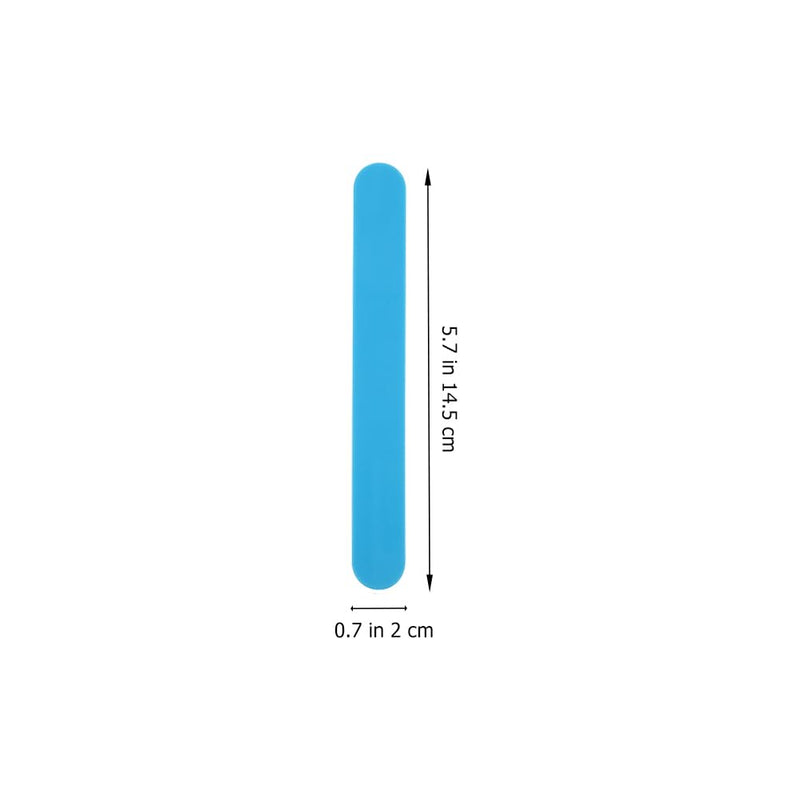 POPETPOP 25 Pcs Plastic Tongue Scrapers, Tongue Depressors Spatulas, Flavored depressors, Professional Stirring Sticks for Medical Use Blue