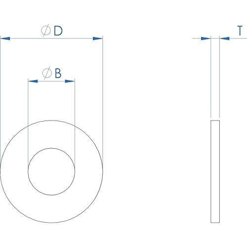 FullerKreg 3/8" x 1" OD Stainless Flat Fender Washers，1" Outside Diameter, 0.080" inch Thickness，(25 Pack)，18-8 (304) Stainless Steel 3/8" x 1" OD (25pcs) - NewNest Australia