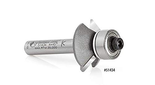 Amana Tool - 51434 Carbide Tipped Aluminum & Plastic Cutting Bevel Trim 45° x 31/32