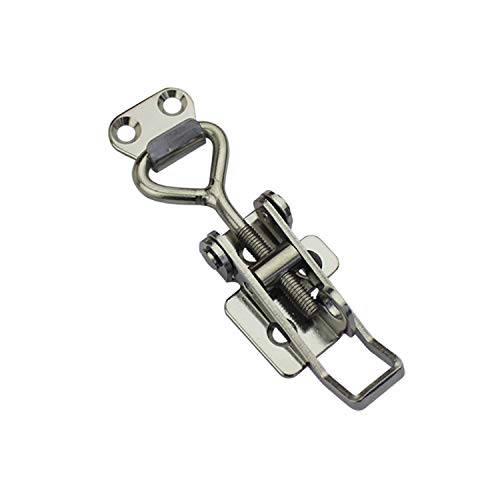 Adjustable Buckle Cabinet Boxes Lever Handle Toggle Catch Latch Lock with Screws,2 Pcs (SK-1S,Range:75-95mm) SK-1S,Range:75-95mm