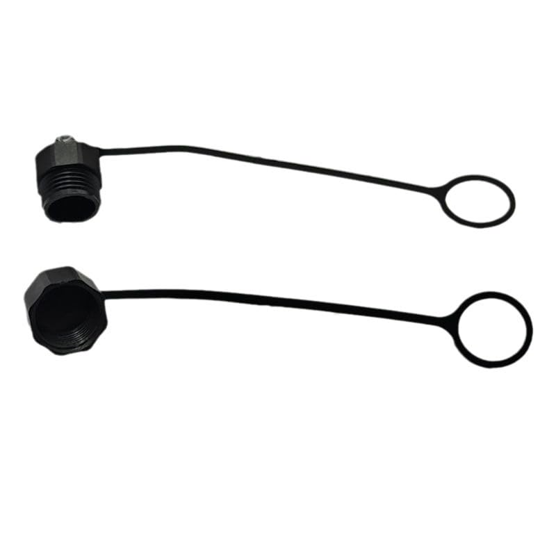 MerciL 10PCS M12 Connector Dust Cover, M12 Socket Panel Mount Dust Thread Cap Plastic Screw Caps, Screw Waterproof Lid Plug Protection Cap for Panel-Mount Sockets (for Female)
