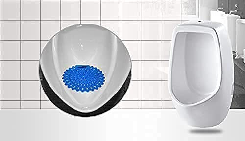 RoyalCart Urinal Screen Deodorizer Freshener (10 Pack), Urinal Wave Screens Mat Guard Anti - Splash, Fresh Scent (Orange Citrus) Fragrance, Supplies Fit for Office School Restaurant Toilets, and More