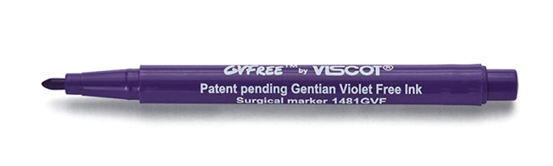 Mini Gentian Violet Free Ink Skin Marker Purple 10 Pack