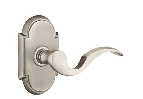 Emtek Passage Set, Style 8 Rosette, Cortina Lever (Right Hand, Oil Rubbed Bronze)