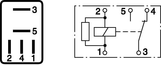 BOSCH 0332201107 Changeover Micro Relay - 5 Pins, 12 V, 30/10 A - Single