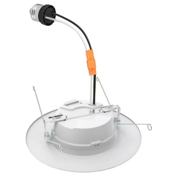 Commercial Electric 5/6 in White Integrated LED Energy Star Color Changing Recessed Trim Downlight
