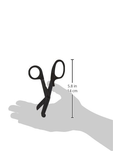 Prestige Medical Fluoride Scissor, Black, 5 1/2 Inch 5.5 Inch (Pack of 1)
