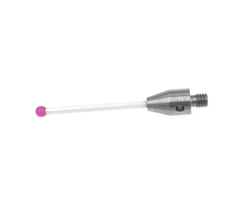 CMM Touch Probe Stylus 3mm Ruby Ball Tips M4 Thread Ceramic Stem 40mm Length