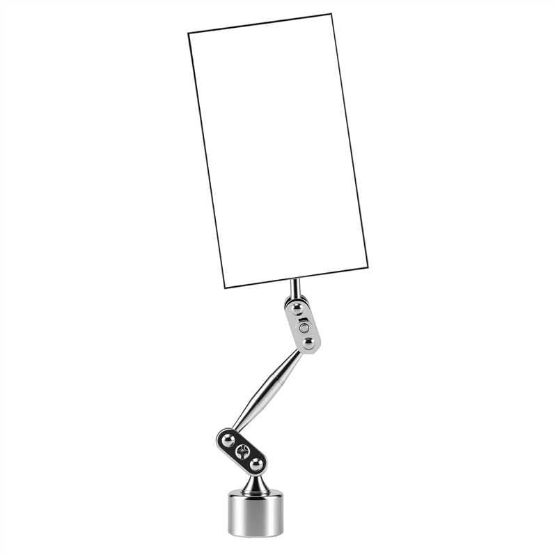 HARDK Inspection Mirror with Magnetic Base - 3.5 Inch x 2 Inch - Swivel Angle Ball Joint Antenna Inspection Mirror for Equipment Inspection Tools, Mechanical Welding, Coffee Machine Maintenance BIG BASE WIITH 3.5 x 2 INCH