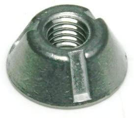 Anti Theft Security Nuts, Tamper Resistant Tri Groove Nut, Zinc-Plated Steel (25, 5/16"-18) 25