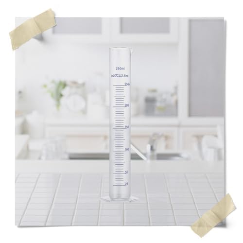 Fermentaholics Hydrometer Test Jar & Measuring Cylinder - Test Homebrewed Beer, Wine, Mead, Cider, & Fermented Beverages – Easy to Use & Read - 250 ML - Heat Resistant Up to 121° Celsius