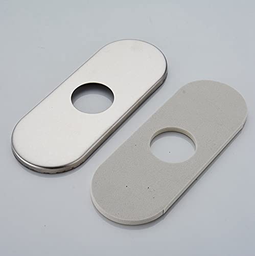 6 Inch Bathroom Vessel Vanity Sink Faucet 4" Hole Cover Deck Plate Escutcheon Chrome