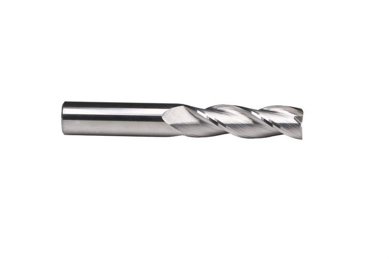 Ruhi U3480 3 Flutes Long Up Cut Solid Carbide CNC Router Bit with 1/2" X 2" X 4" Shank 1/2" Carbide CNC Router Bits End Mill for Wood Mortises Carving Engraving