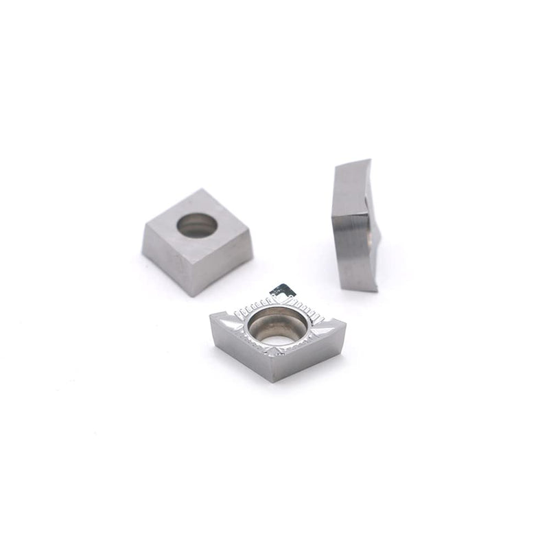 Carbide Inserts for Aluminum CCGT 32.51 / CCGT09T304-LH for Turning Carbide Aluminum Inserts Metal Cutting 10PCS CCGT32.51-LH