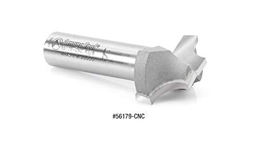 Amana Tool - 56170 Carbide Tipped Plunge Beading 1/8 Radius x 1/2 Dia x 3/8 x 1/4" Sha 1/8 Radius x 1/2 Dia x 3/8 x 1/4"