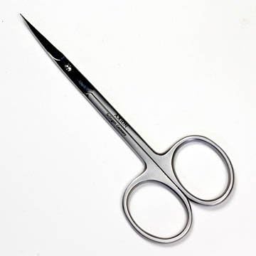 Solingen Axion (Axion) Stainless Steel Long Handle Eyebrow Scissors/Prep luxury Smoke Finish # slg009191fba - NewNest Australia