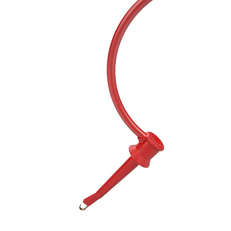 5pcs Multi-Meter Test Leads 4mm Stackable Banana Plug to Test Hook Clips Flexible Cable 3.3ft/1m Jumper Wire Line for Electrical Testing J.70054-2 A