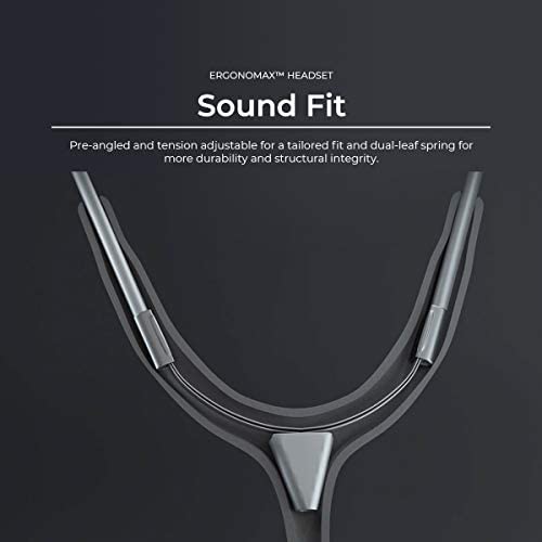 MDF Instruments MD One Epoch Lightweight Titanium Stethoscope, Adult, Bright Blue Tube, Silver Chestpiece-Headset, MDF777T14