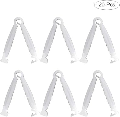20Pcs Umbilical Clamps Disposable Umbilical Cord Clamps Puppy Small Animal Birth Puppy Clamp Tool Pet Supplies