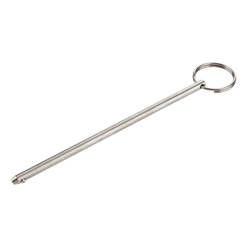 4 Pcs Quick Release Long Pin, Diameter 0.236"(6mm), Usable Length 5-3/4"(146mm), Overall Length 6.3"(160mm), Full 316 Stainless Steel, Marine Hardware (Pack of 2) 0.236 inches x 5-3/4 inches (Pack of 2)