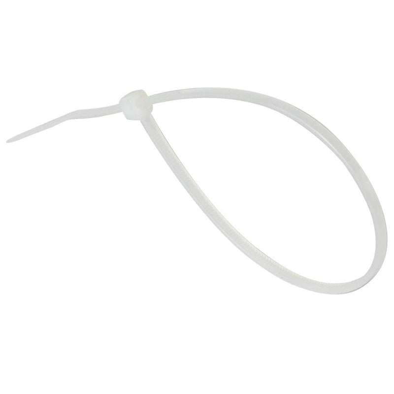 GTSE 14 Inch White/Clear Zip Ties, 100 Pack, 50lb Strength, UV Resistant Long Nylon Cable Ties, Self-Locking 14" Tie Wraps 14" (50lb)