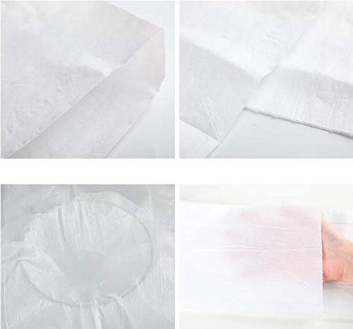 Waterproof Sheets, Disposable Width 31.5 x Length 70.9 inches (80 cm) x Length 70.9 inches (180 cm), Bed Sheet, Dispo Sheets, 20 Sheets Included, For Beauty Salon Massage (White) - NewNest Australia